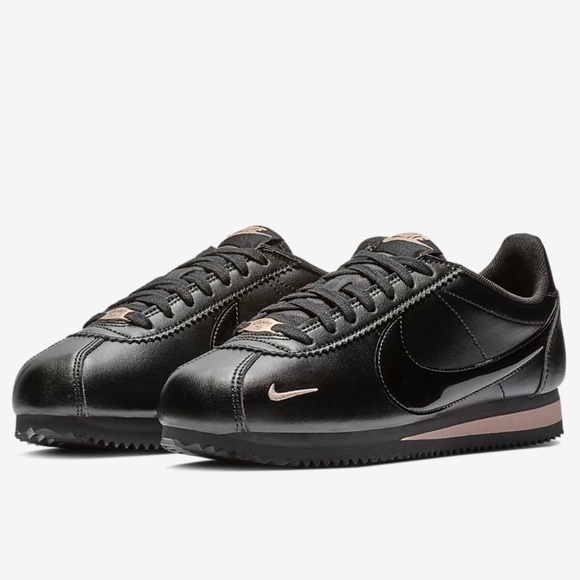 nike cortez leather rose gold